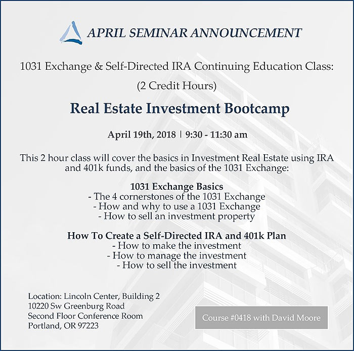 Continuing Education Classes April 2018