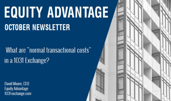What are normal transactional costs in a 1031 Exchange