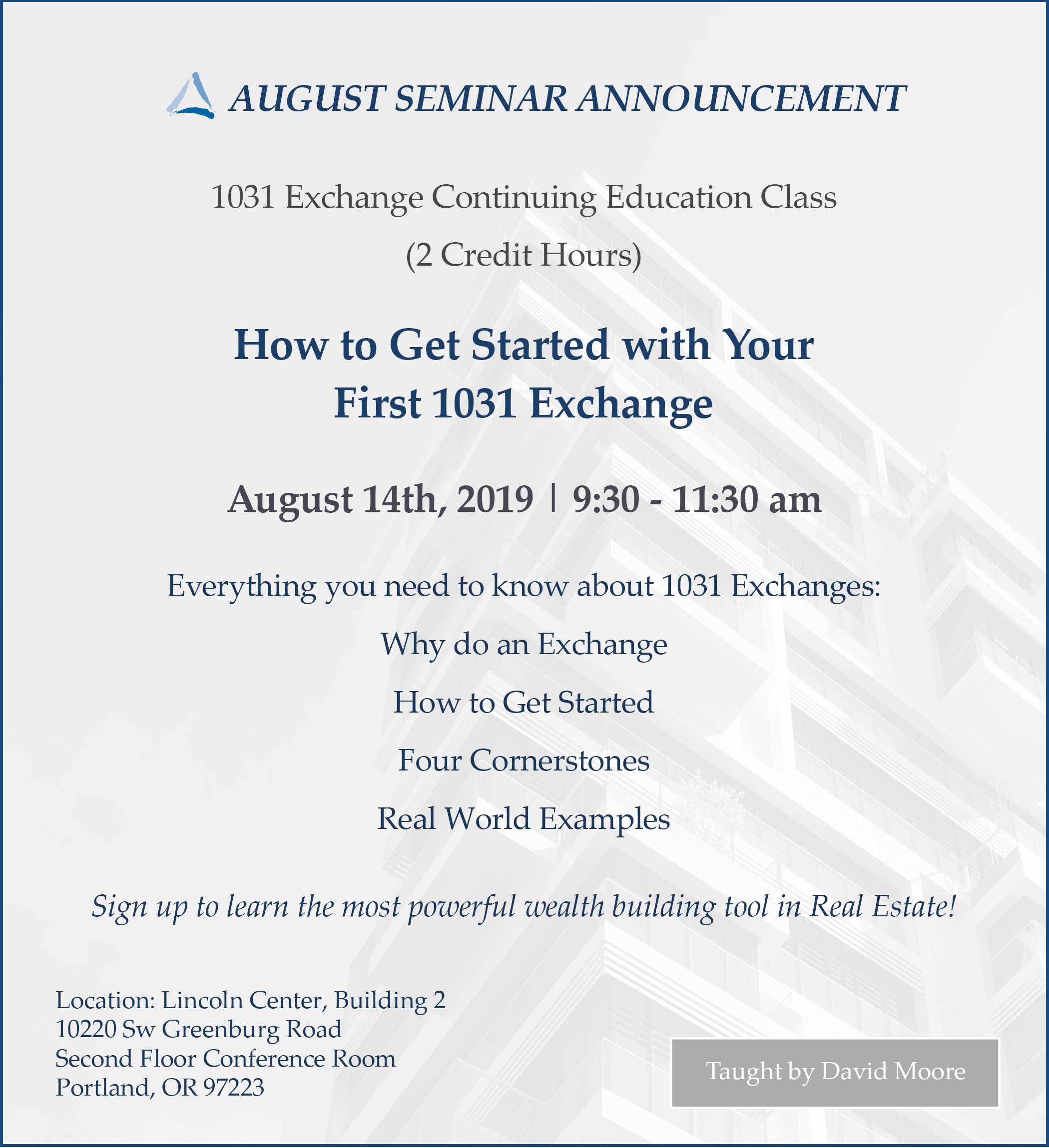 How to get Started with Your First 1031 Exchange