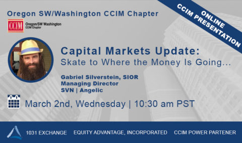 WEBINAR: 2022 CCIM Capital Markets Update: Skate to where the money is going… – Wednesday, March 2nd, 2022