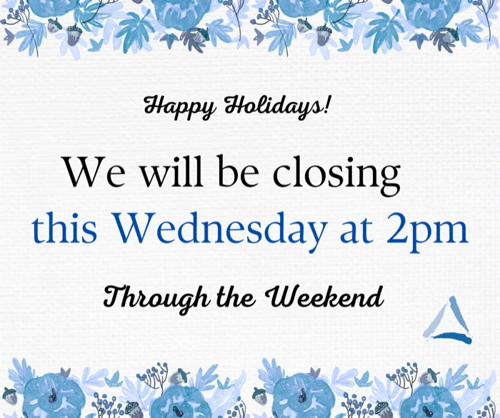 Thanksgiving Holiday Notice 2024