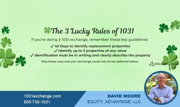 The 3 Lucky Rules Of The 1031 Eschange Featured Image